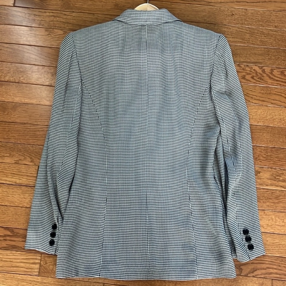 Vintage Ann Taylor Black & White Houndstooth Blazer - Picture 8 of 15
